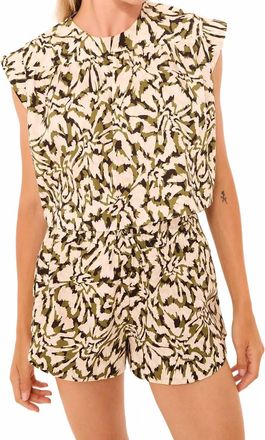 Misa Alina Top In Abstract Floraburst