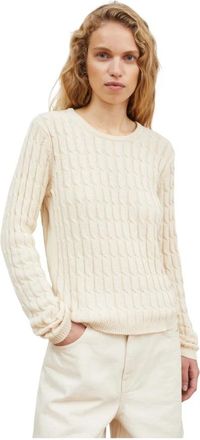Skall Studio Marcel Jumper - Dames - Ronde hals truien - Beige - S - Katoen - Truien & Vesten