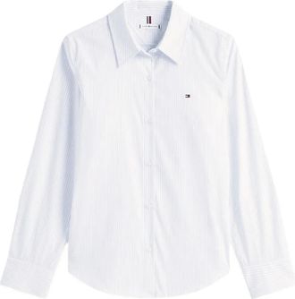Tommy Hilfiger striped long-sleeve shirt - White