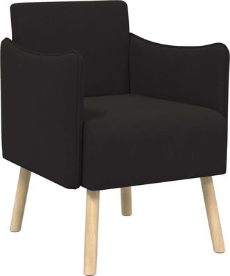 vidaXL Butaca Decorativa Negro Terciopelo Granulado Vidaxl