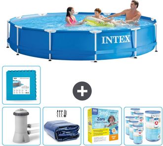 Intex Piscina Con Estructura Redonda - 366x76 Cm - 8-piezas Scb23