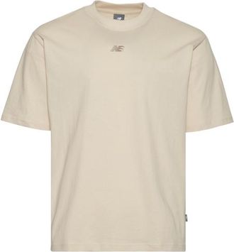 New Balance Mens Oversized Center Chest Emblem Tonal T-Shirt - Linen Size XXL