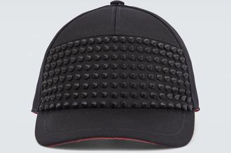 Christian Louboutin Enky Spikes cotton baseball cap