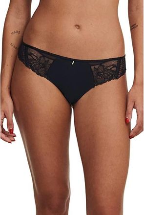 Chantelle New Orangerie Tanga Womens Underwear Black : XL, Sheer/Nylon/Mesh