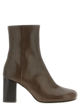 Christophe Lemaire Brown Calfskin Ankle Womens Boots