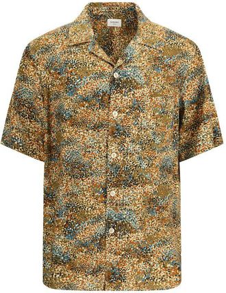 Saint Laurent Multicolor Viscose Pattern Mens Shirt