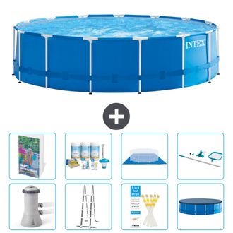 Intex Piscina Con Estructura Redonda - 457x122 Cm - 9-piezas S615