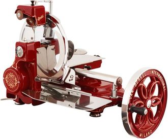 Berkel Cortafiambres Volano Fiorito B114 Color Rojo Decoraciones Doradas - Berkel
