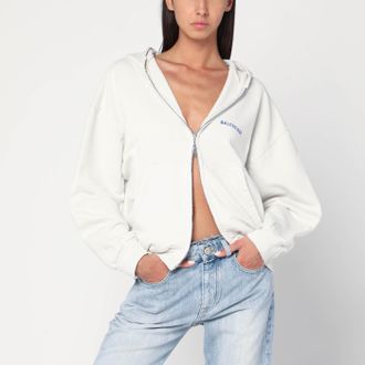Balenciaga White Balenciaga Back sweatshirt Regular Fit