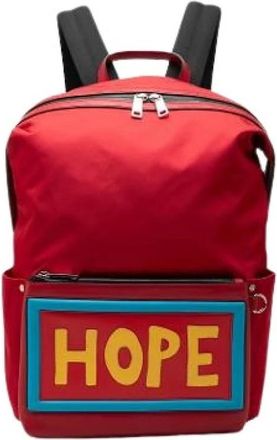 Fendi Pre-owned Vocabulary Backpack - unisex - Vintage Rugzakken - Rood - ONE Size - Leer - Vintage