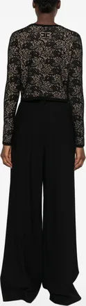 Elisabetta Franchi Lace Cardigan - Black