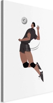 OEM Lienzo Artgeist Jugador Voleibol Blanco 80x120 Cm