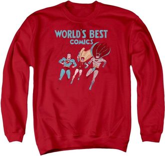 Gildan Justice League of America Worlds Best Adult Crewneck Sweatshirt
