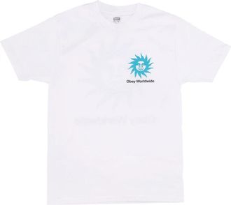 Obey Klassieke Spiral Tee Wit Heren T-Shirt - Heren - T-shirts - Wit - XL - Katoen - Tops