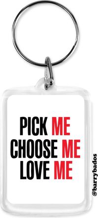 Generic Pick Me Love Me Choose Me Keyring, Greys Themed Keyring