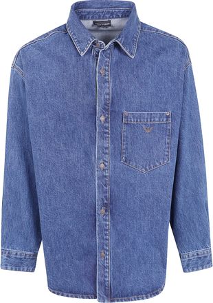 Emporio Armani Shirt Classic Denim Pocket Breast