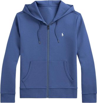 Polo Ralph Lauren Lange Mouw Hooded Full-Zip Sweatshirt - Heren - Vesten met rits - Blauw - L - Katoen - Hoodies & sweatvesten