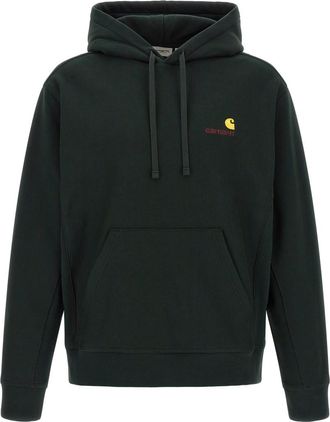 Carhartt Work in Progress Dark Green Logo Hoodie