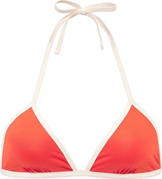 Copenhagen Triangel-Bikini-Top COPENHAGEN STUDIOS Emma, Damen, Gr. 34, Cup A/B, orange (blutorange), Recycling-Polyamid, Bikini-Oberteile Triangel-Bikini-Top, mi