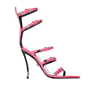 Versace Silk Stiletto Heel Womens Sandals