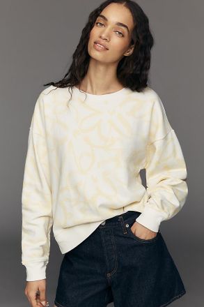 Maeve Sketchy Floral Sweatshirt