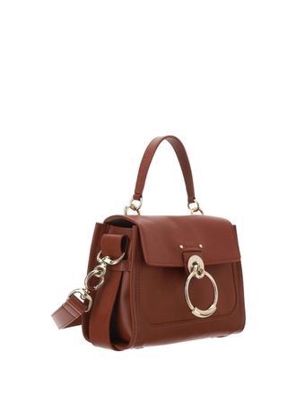Chlo&eacute; Womens Tess Top Handle Bag Brown Calf Leather Bos