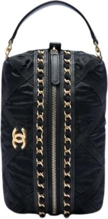 Chanel Pre-owned Nylon Pouch - Dames - Vintage Handtas - Zwart - ONE Size - Nylon - Vintage