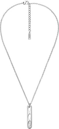 Diesel Stainless Steel Pendant Necklace - Necklaces - Unisex - Silver