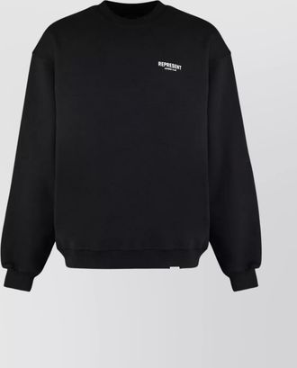 Represent cotton crew-neck sweatshirt