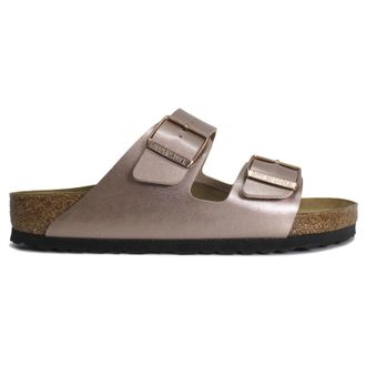 Birkenstock Arizona BS Birko-Flor Unisex Slides Sandals - Copper - Size:UK 4.5