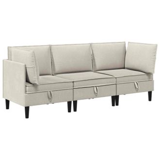 vidaXL Juego De Muebles De Sal&oacute;n 3 Uds. Avena Tela Vidaxl