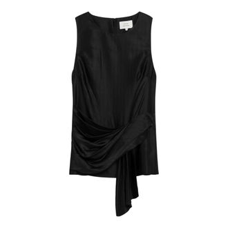Loulou Studio Sleeveless Tops, female, Black, Size: M Loulou DE Saison Top Black