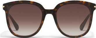 Quay Rent Free 55mm Round Sunglasses in Neutral Tort/Brown at Nordstrom