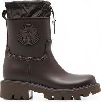 Moncler Brown Logo Boots