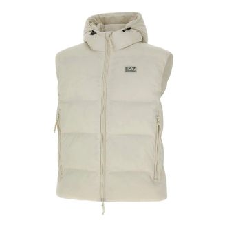 Emporio Armani Vests, male, White, Size: S Padded Nylon Vest