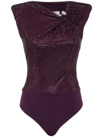 Philipp Plein Body con cristalli - Viola