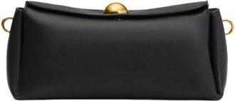 Ami Structured Black Calf Leather Bag