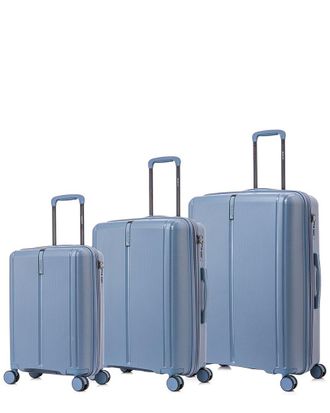 Dukap Dukap 3Pc Airley Lightweight Expandable Hardside Spinner Luggage Set