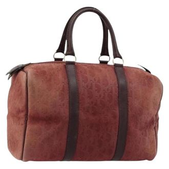 Dior Pre-owned Boston Bag - Dames - Vintage Handtas - Rood - ONE Size - Leer - Vintage