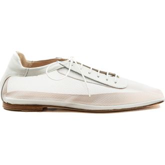 Andrea Gomez Antonia Clear Mesh Flat in White at Nordstrom, Size 37.5