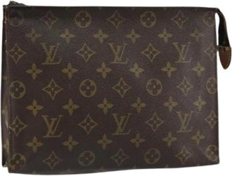 Louis Vuitton Pre-owned Clutches, female, Brown, Size: ONE SIZE Pre-owned Vintage Canvas Clutch