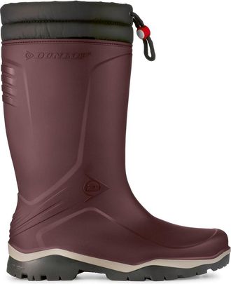 Dunlop Mens Blizzard Fur-lined Wellington Boots - Burgundy - Size UK 6.5