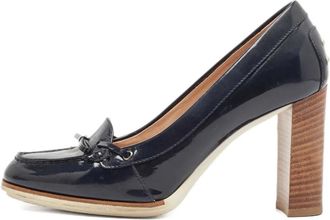 Tod's Pumps in pelle verniciata 90 mm - Blu