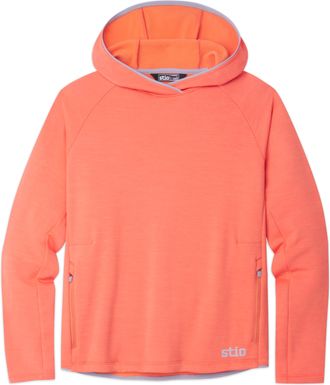 Stio | Womens Glide Power Stretch Hoodie, Size Extra Small in Neon Bloom Heather