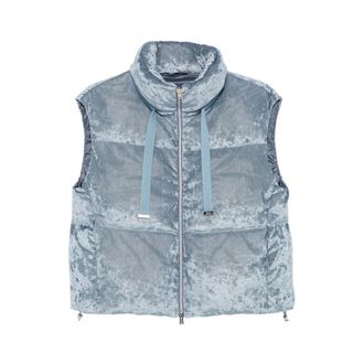 Herno Vests, female, Blue, Size: 2XS Waistcoat