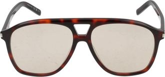 Saint Laurent SL 596 Dune Zonnebril - Dames - Accessoires - Bruin - Maat: 58 MM Nylon