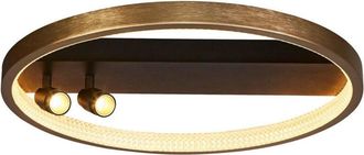 Searchlight Searchlight Grace Negro Empotrado, Metal Dorado