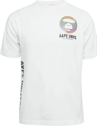 Aape By A Bathing Ape T-shirt con logo - Bianco