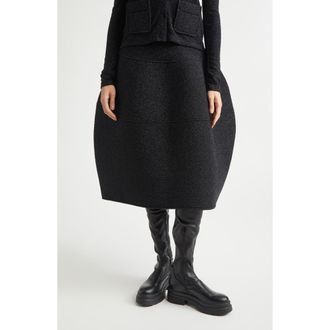 Melitta Baumeister Foamy Ball Padded Glitter Skirt in Black at Nordstrom, Size Small
