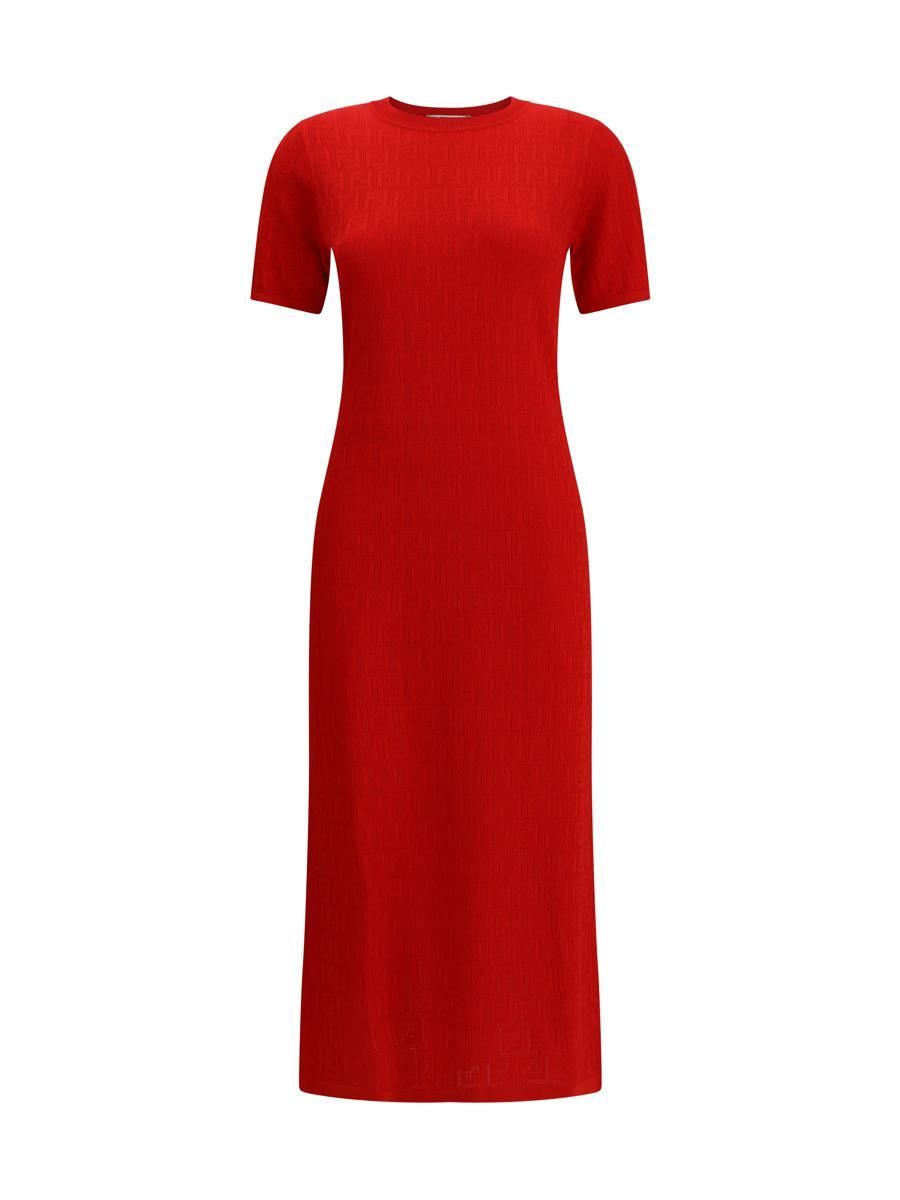 ワンピース FENDI DRESS (FDC821AQ33 F1M2C) FENDI: dress in silk georgette - Fuchsia | Fendi dress